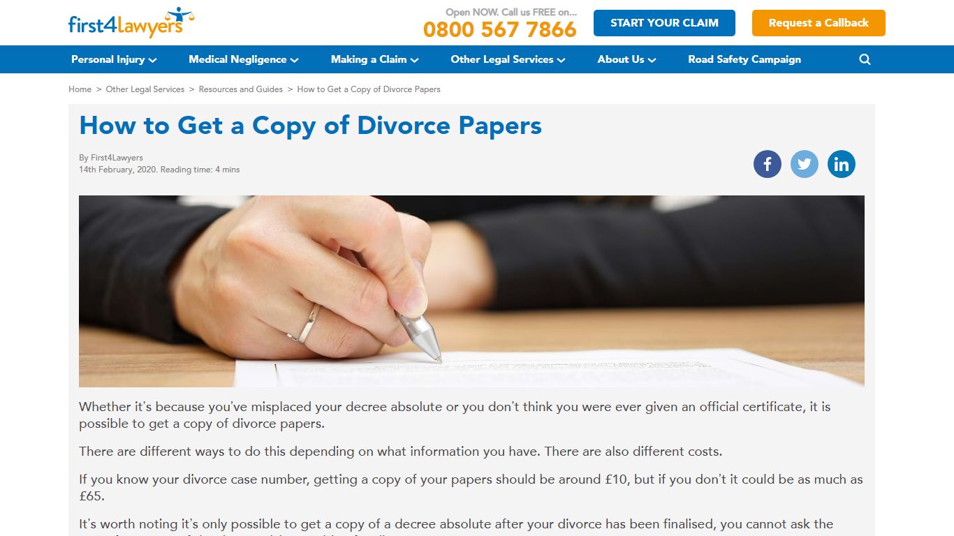 Divorce Papers: How to Get a Copy | First4Lawyers